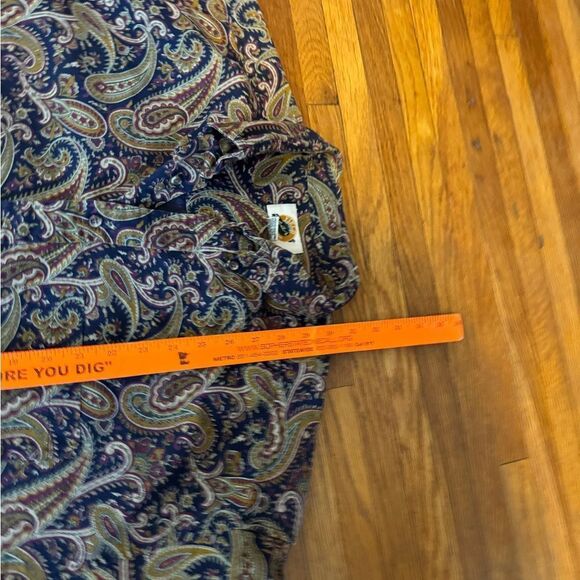 Vintage Paisley AOP Button Up Shirt - Picture 5 of 6